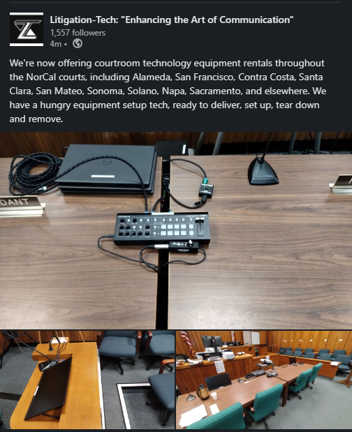 Litigation-Tech Equipment Rentals